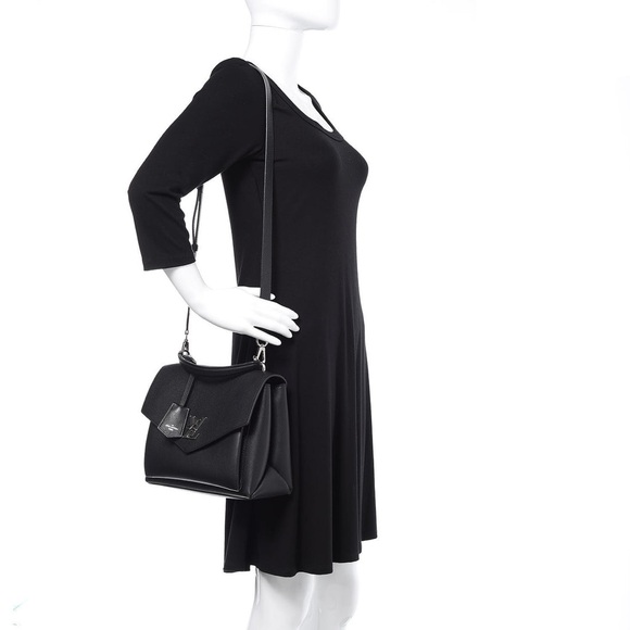 LOUIS VUITTON Soft Calfskin My Lockme Top Handle in Black - Picture 4 of 15